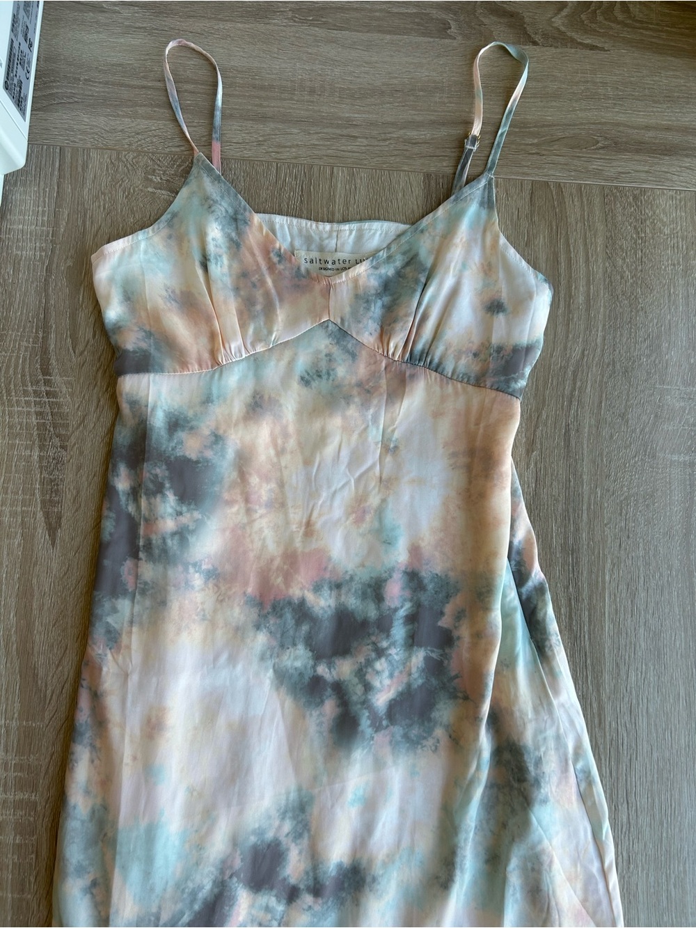 Saltwater Luxe Sharice Slip Dress S Small Satin - Picture 3 of 6